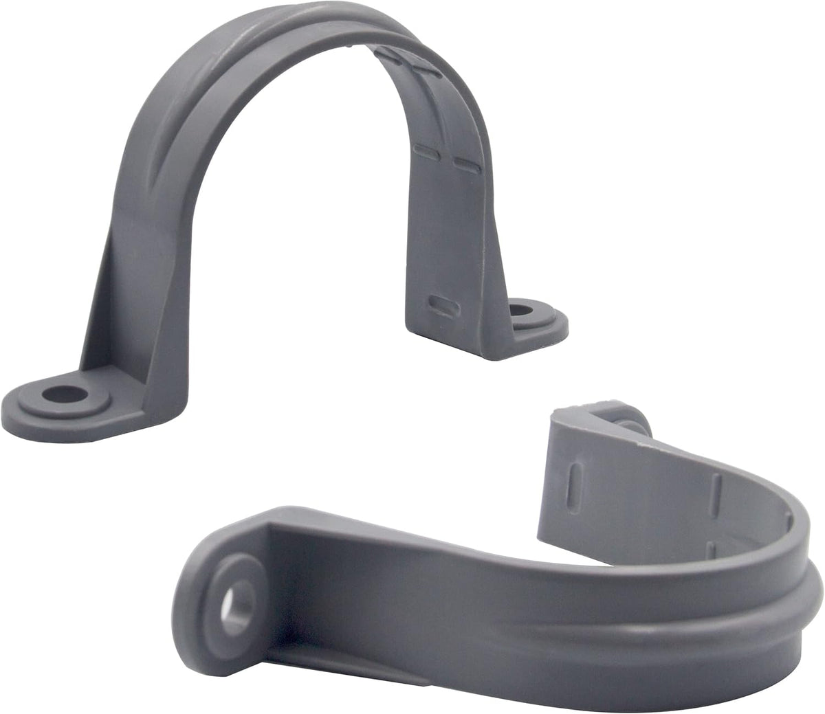 6pcs 1-1/2 Inch PVC Pipe Straps, 2 Holes Plastic Conduit Strap S67368