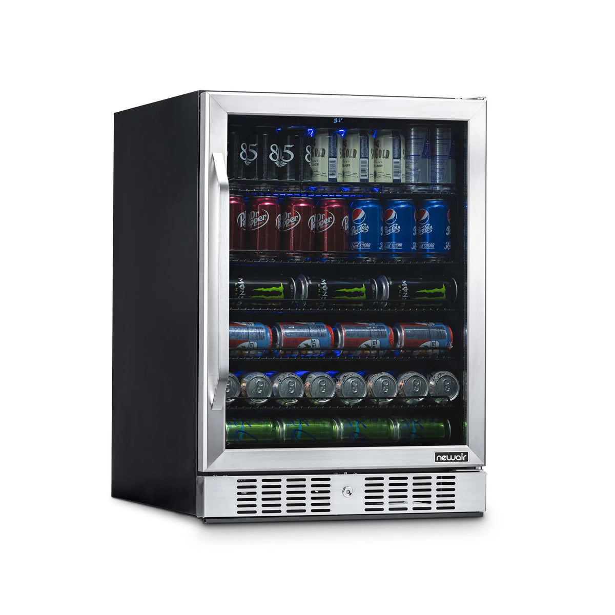 177 Can Stainless Steel Beverage Refrigerator M520988