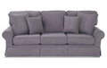 Charcoal Gray Polyester Sofa K521