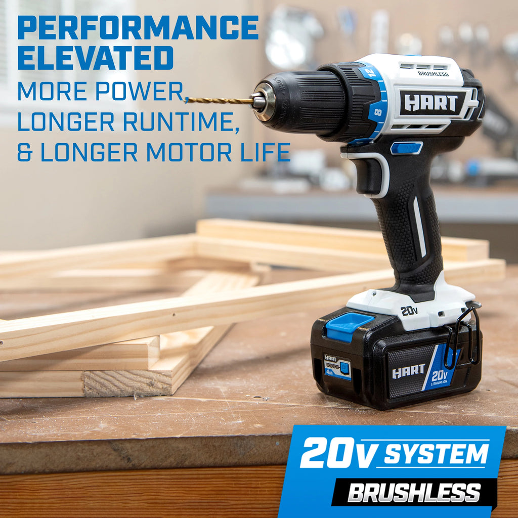 20-Volt Cordless Brushless 1/2-inch Drill/Driver Kit with 2Ah Lithium-Ion Battery B803