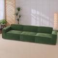 Oversized Deep U Shaped Modular Corduroy Sectional Sofa with Ottoman Q74352