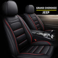Faux Leather Waterproof Car Seat Covers 5 Seats Set with Airbag Compatible H2536