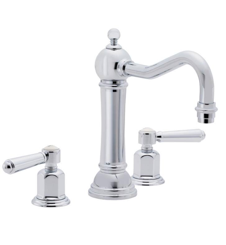 Matte White Double Handle Widespread Bathroom Sink Faucet Z596755