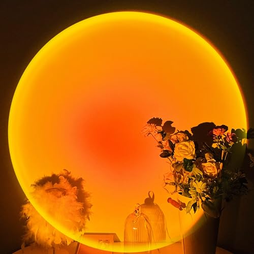 Remote Control Multiple Colors LED Sunset Lamp Projector C8721