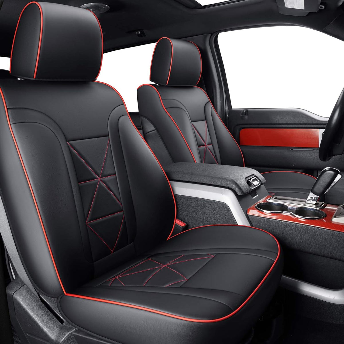 2 Pc Black Front Seat Covers X33155