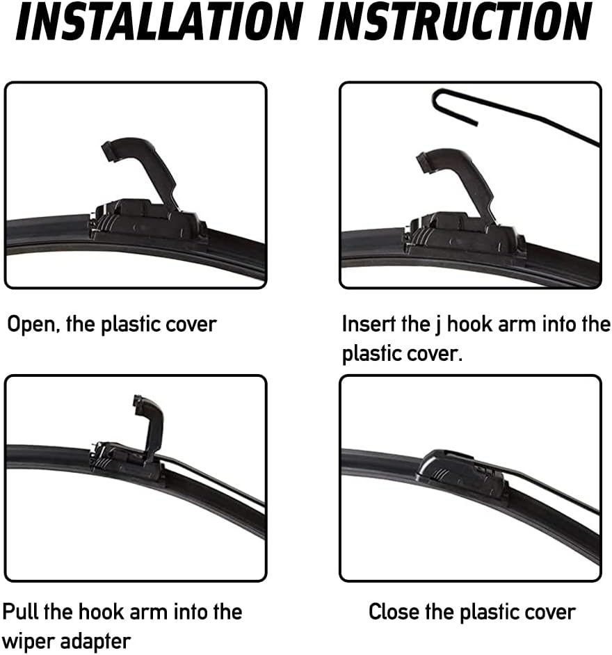 12V UTV Windshield Wiper Kit with Washer Pump, Pack of 2 F1228
