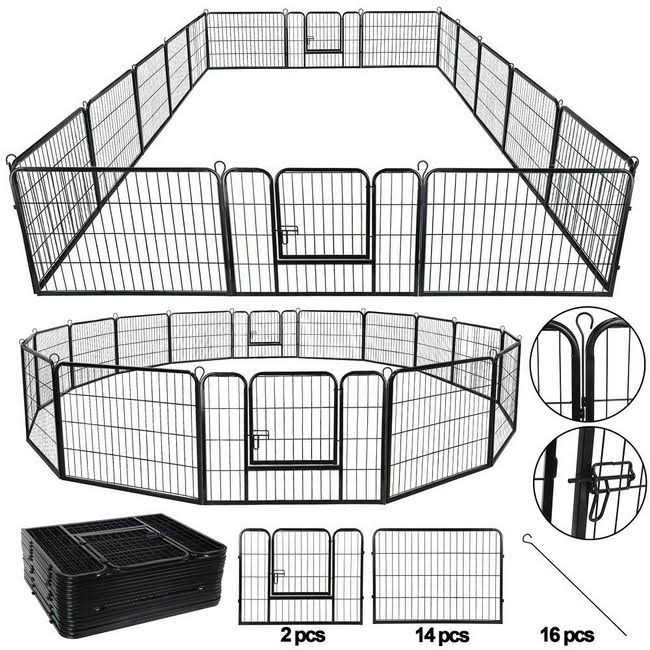 16 Panel Dog Kennel Playpen D19696