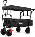 Collapsible Folding Wagon Utility Garden Cart with 7 All-Terrain Wheels N149