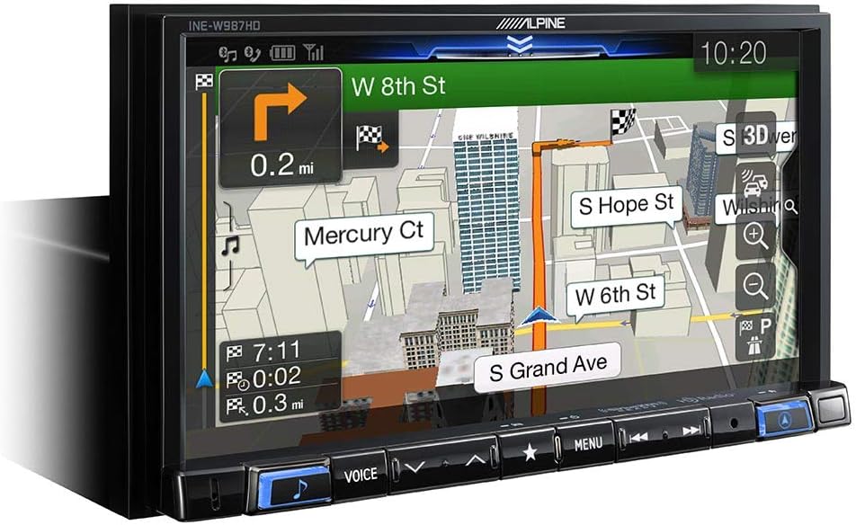 Digital Media Navigation Receiver with Windshield Mount Dashcam S12785