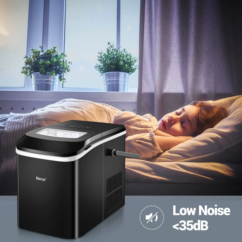 Black Portable Compact Countertop Ice Maker K731822