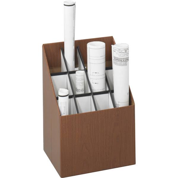 Upright Roll File, 12 Compartments, Plastic J96798