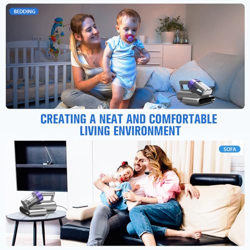 Mattress Vacuum Cleaner with UV-C Light, 16Kpa, 140°F Heat, Corded N34294