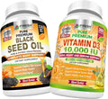 Black Seed Oil and Vitamin D3 10,000 IU N9022