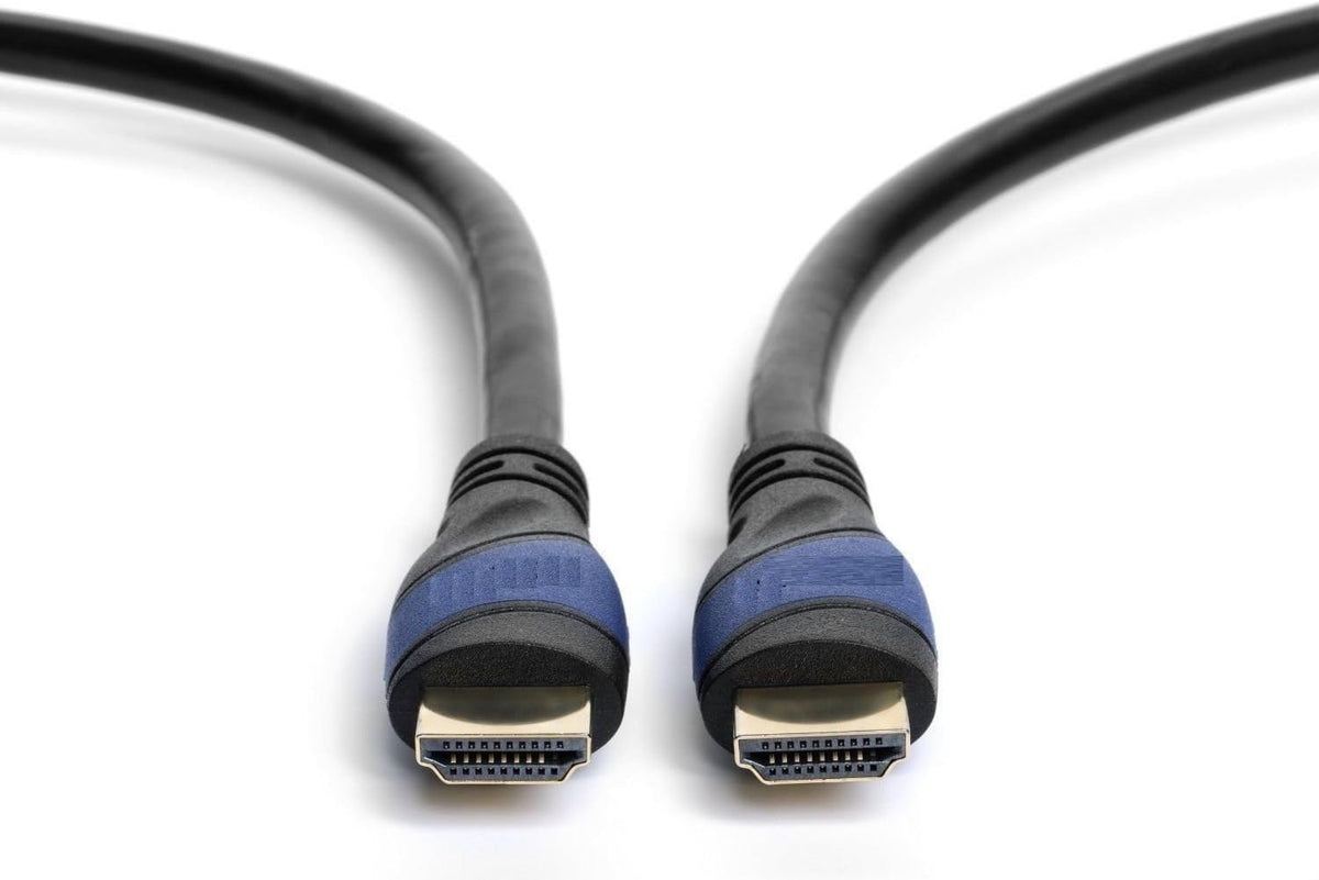 Braided Nylon HDMI Cable with Ferrite Core Blue 100 Feet Pack of 2 A90355
