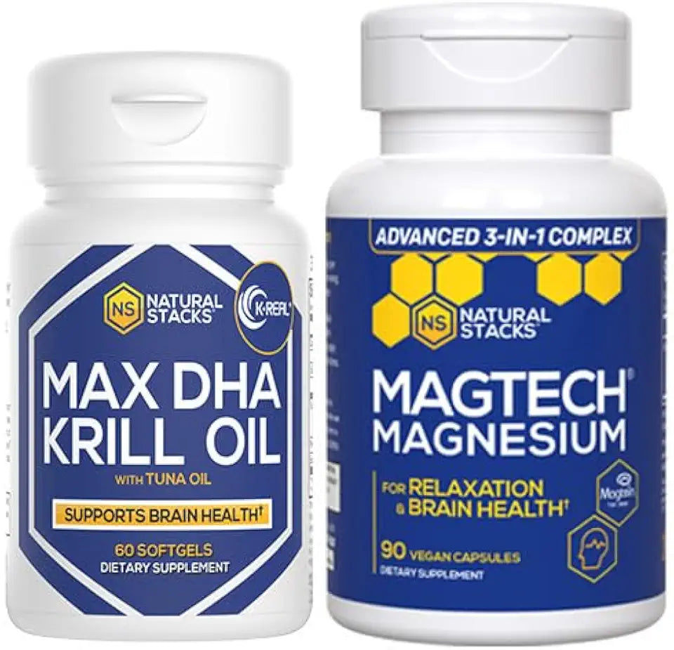 Magnesium + Krill Oil Bundle 150 Total Pieces V23064