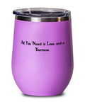 Burmese Cat Wine Glass E920