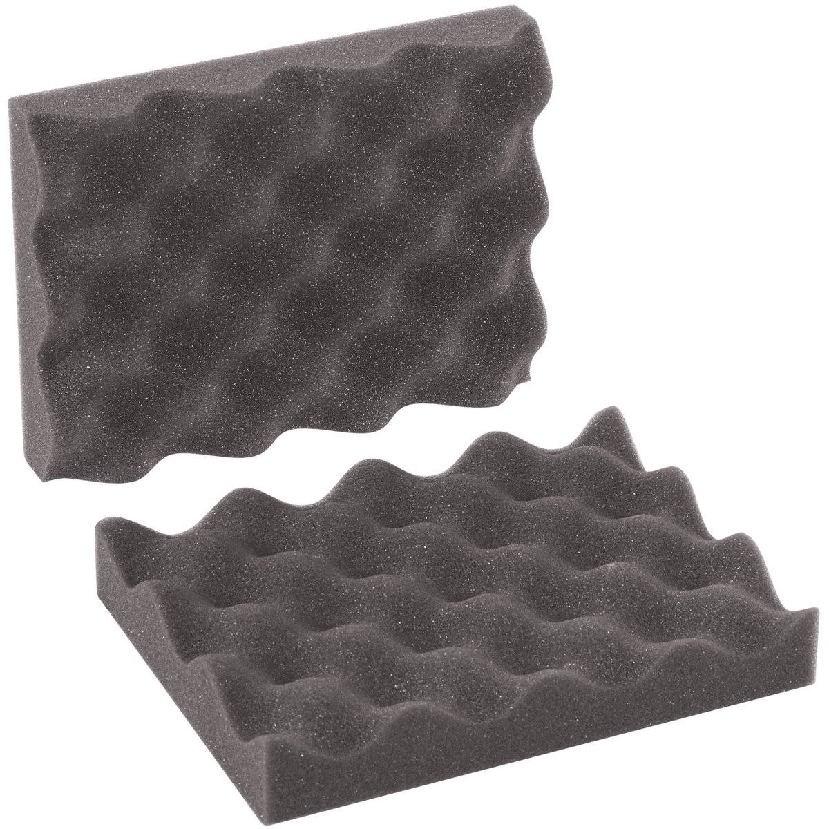 Charcoal Convoluted Foam Sets, 48 Sets/Case Q3410