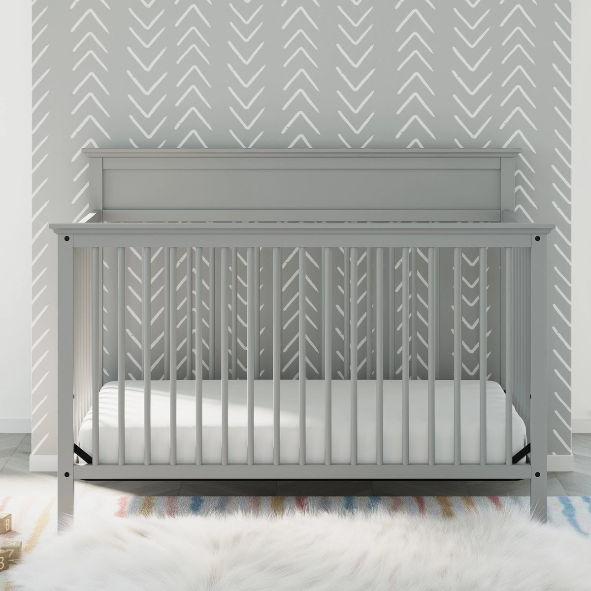 5-in-1 Convertible Baby Crib F846