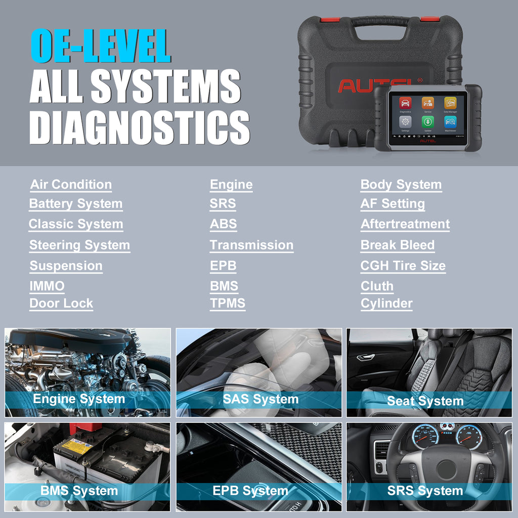 Autel MaxiCOM MK808Z Bi-Directional Full System Diagnostic Tablet F189