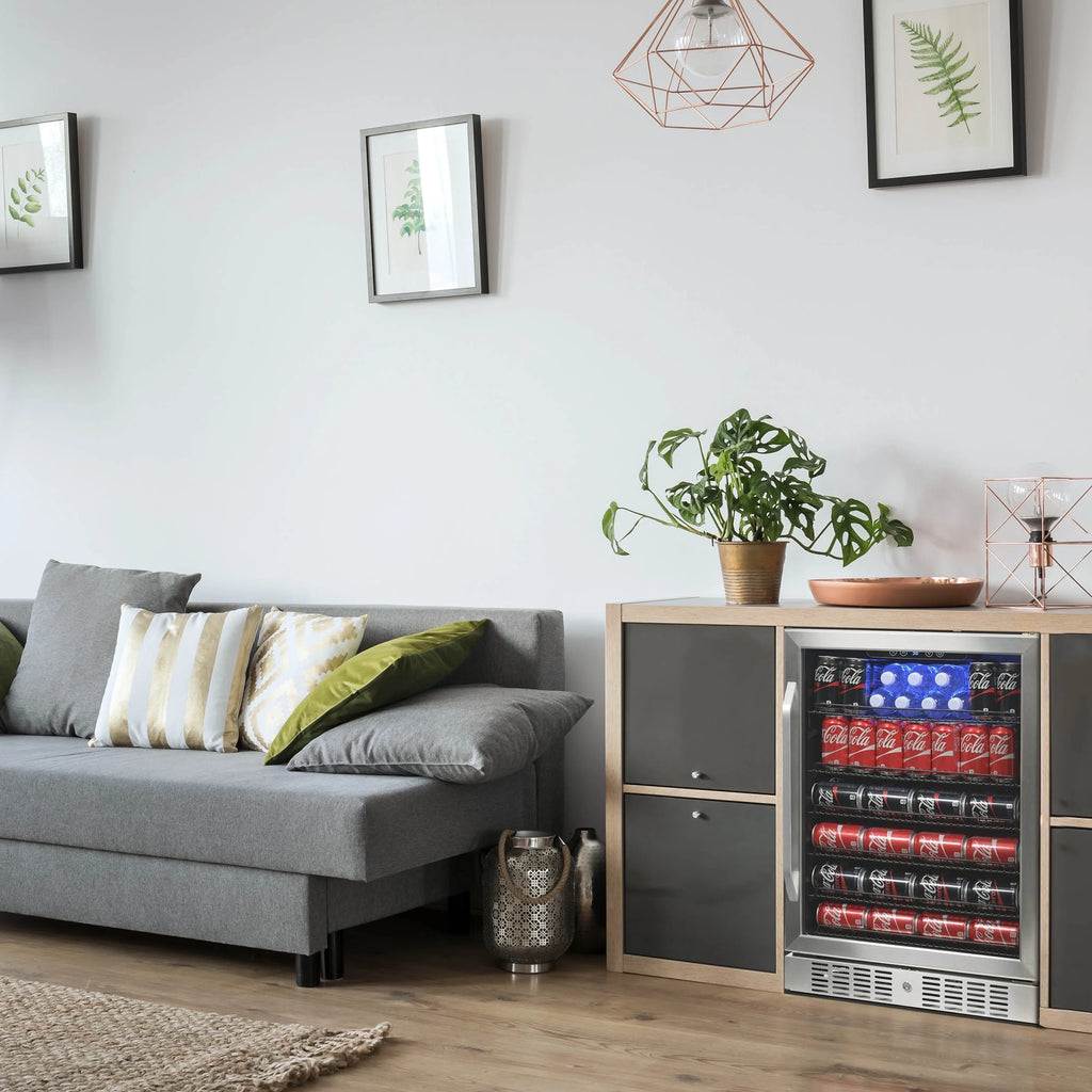 177 Can Stainless Steel Beverage Refrigerator M520988