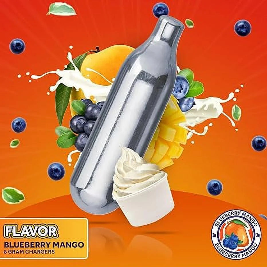 Blueberry Mango Whipped Cream Chargers, 8 Gram, 600 Counts U338177