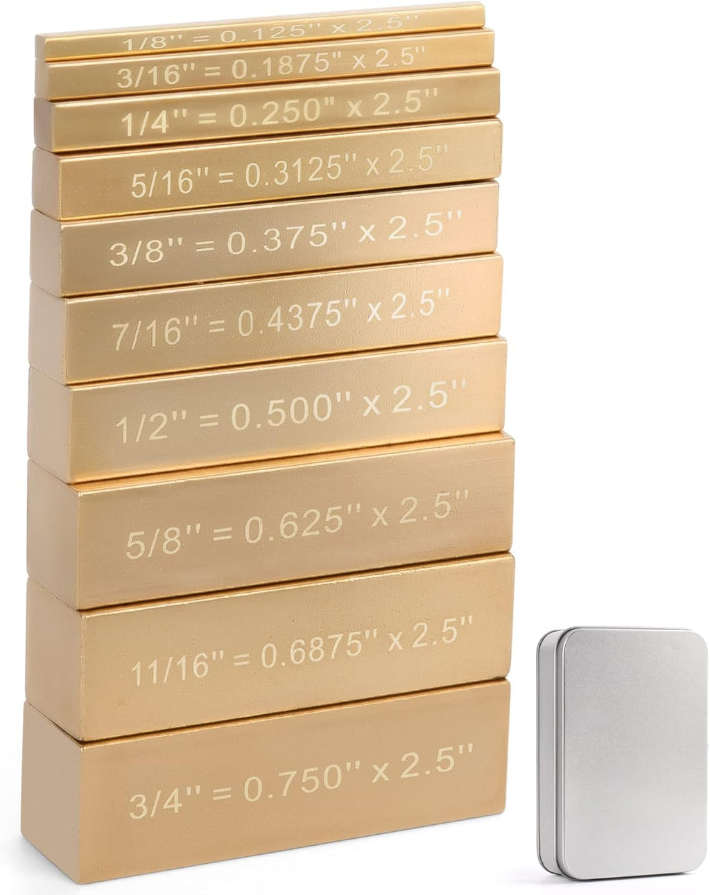 10 Brass Setup Blocks Height Gauge Woodworking Tools B95203