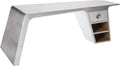 Aluminum Desk with 1 Drawer and 2 Shelves B445