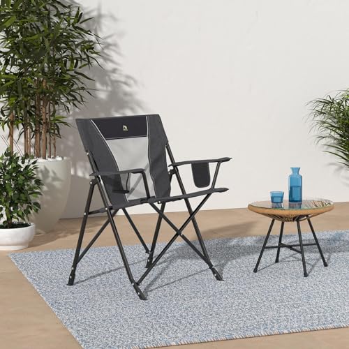 Portable Folding Rocking Camping Chair with Drink Holder B27745