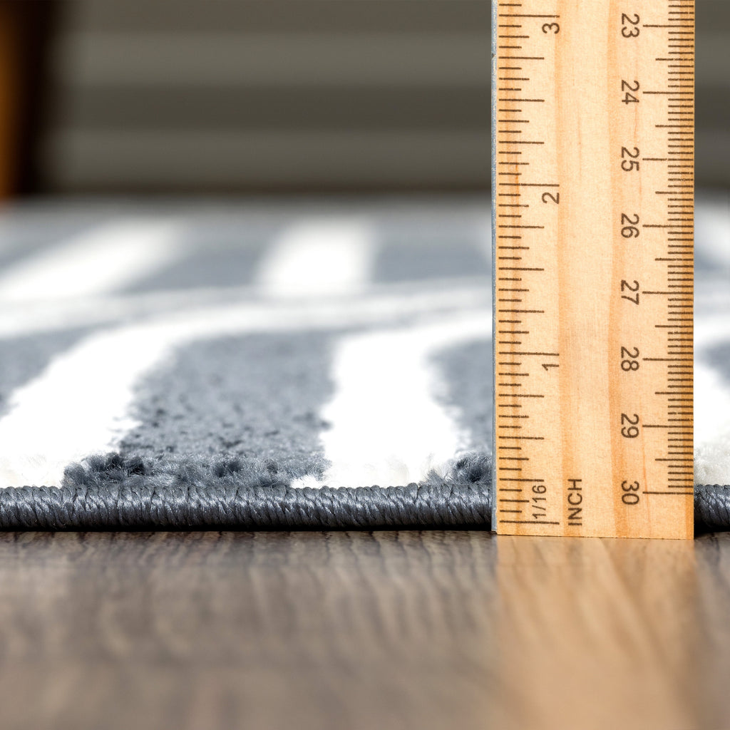 8 x 10 Cream Charcoal Area Rug A33583