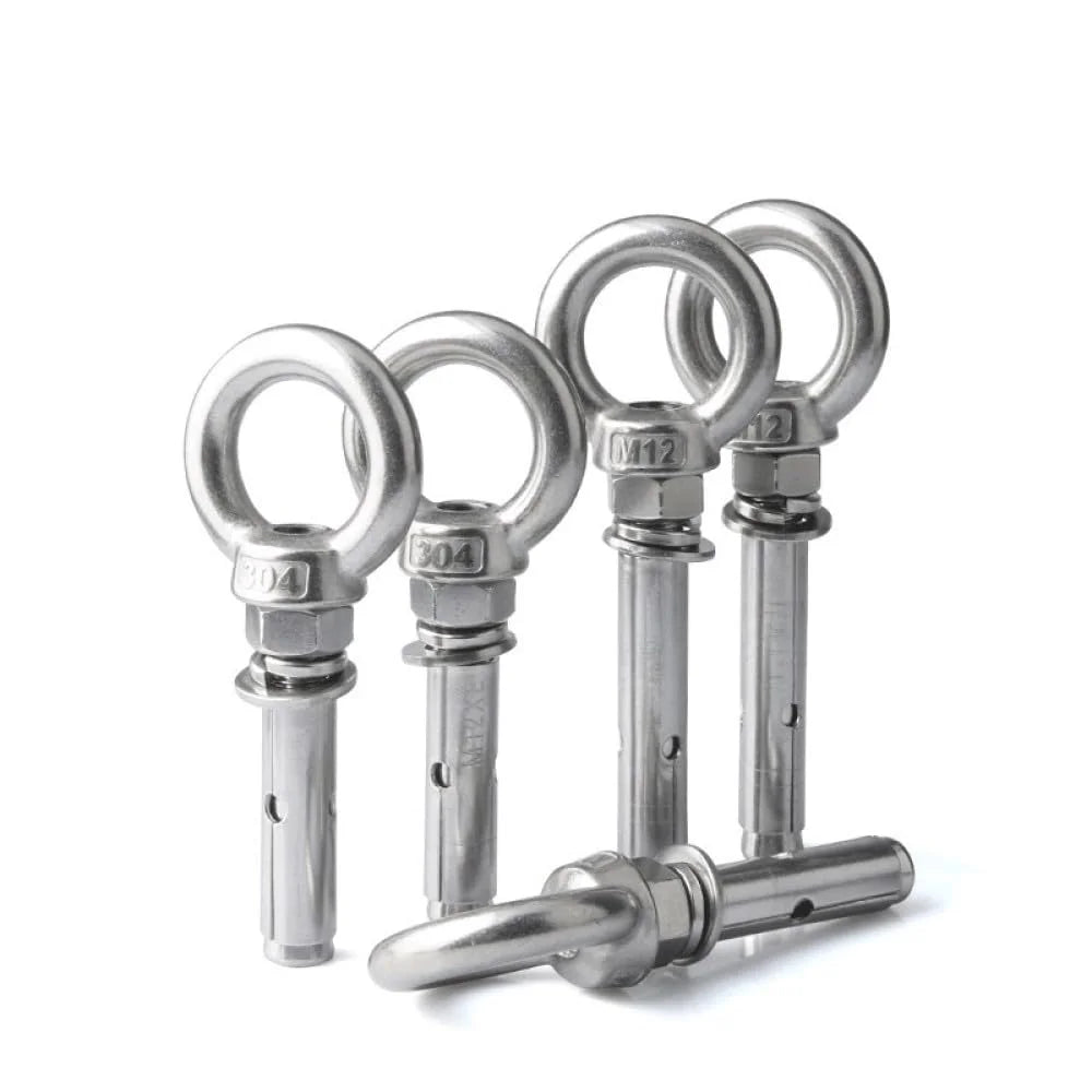 304 Stainless Steel Lifting Eye Bolt M10x80mm 2pcs U60645