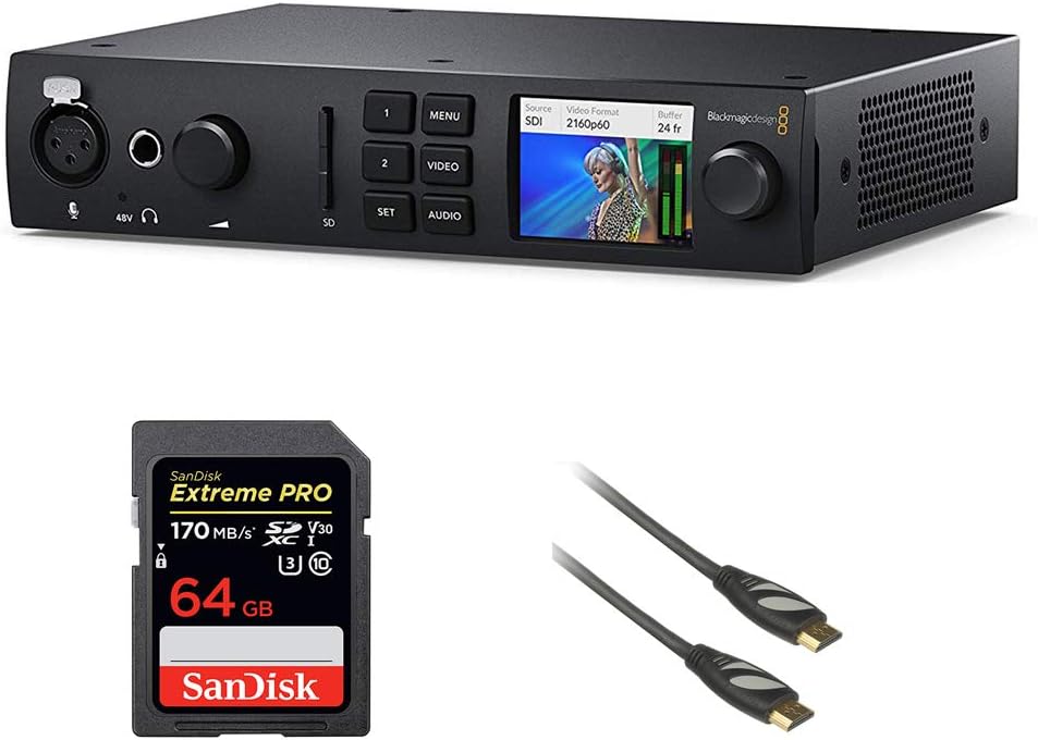 UltraStudio 4K Mini with 64GB Memory Card & 3' HDMI Cable Bundle W121