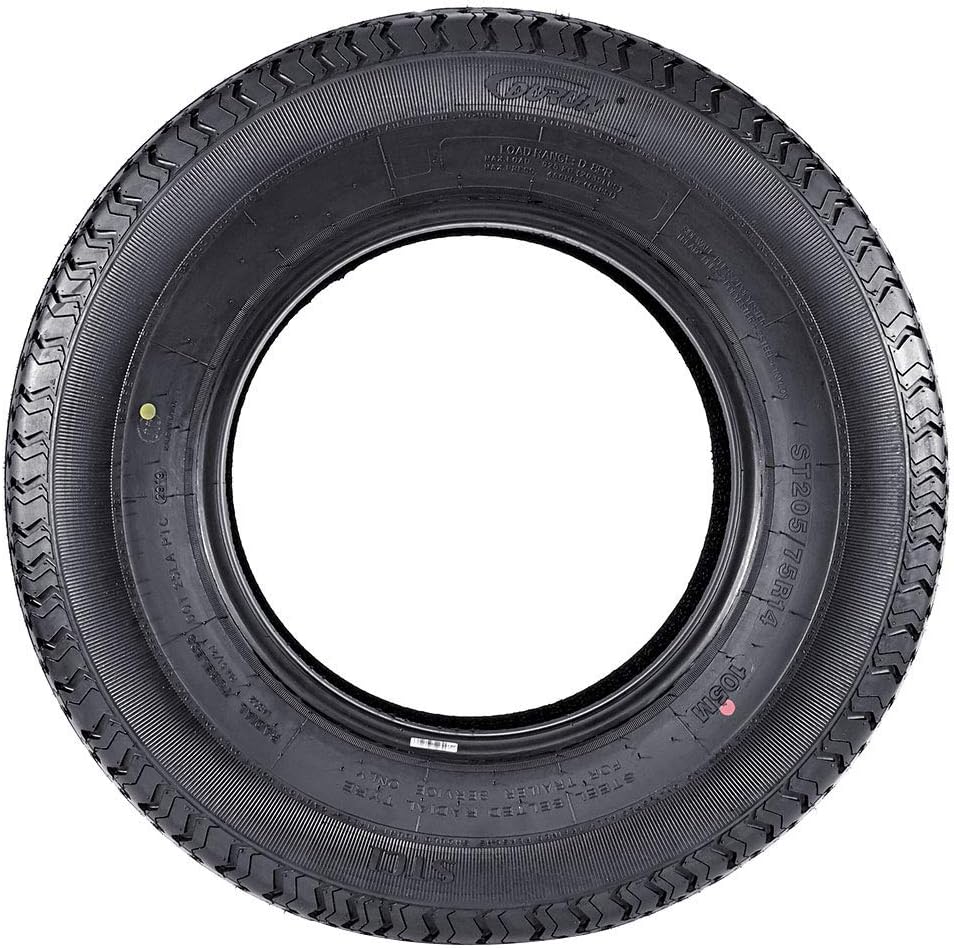 Set of 4 Radial Trailer Tires ST205/75R14 Load Range D 8PR Speed Rating M T175