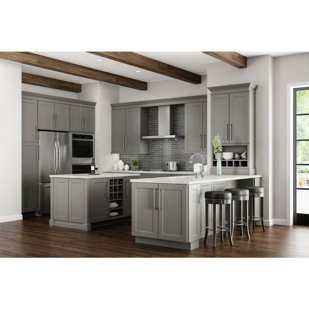 Dove Gray Wall Bridge Kitchen Cabinet H4670