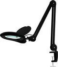 Gray 5 Inches Diameter Lens LED Magnifying Lamp with Clamp B842
