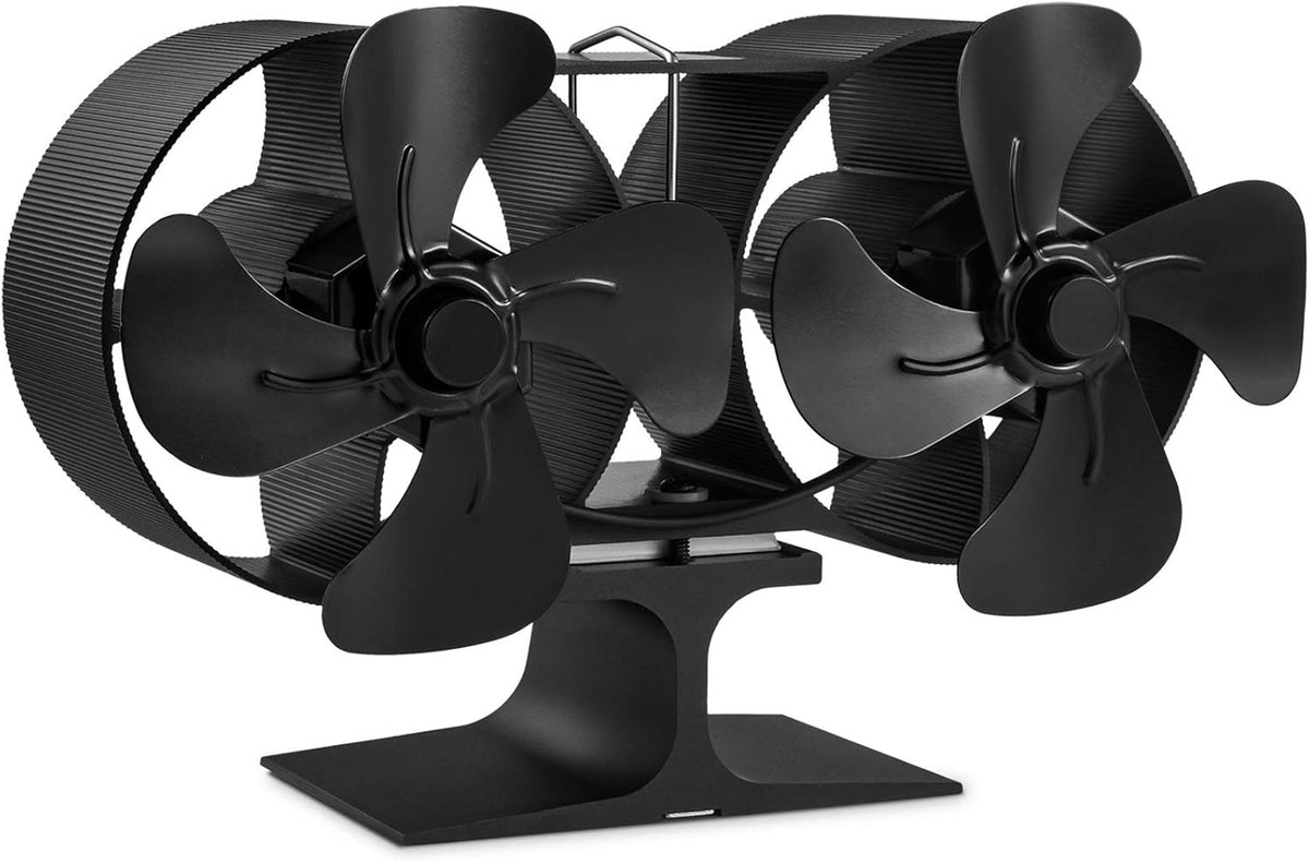 Wood Stove Fan with Thermometer Pack of 2 X444
