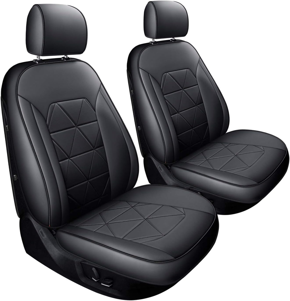 2 Pc Black Front Seat Covers X33155
