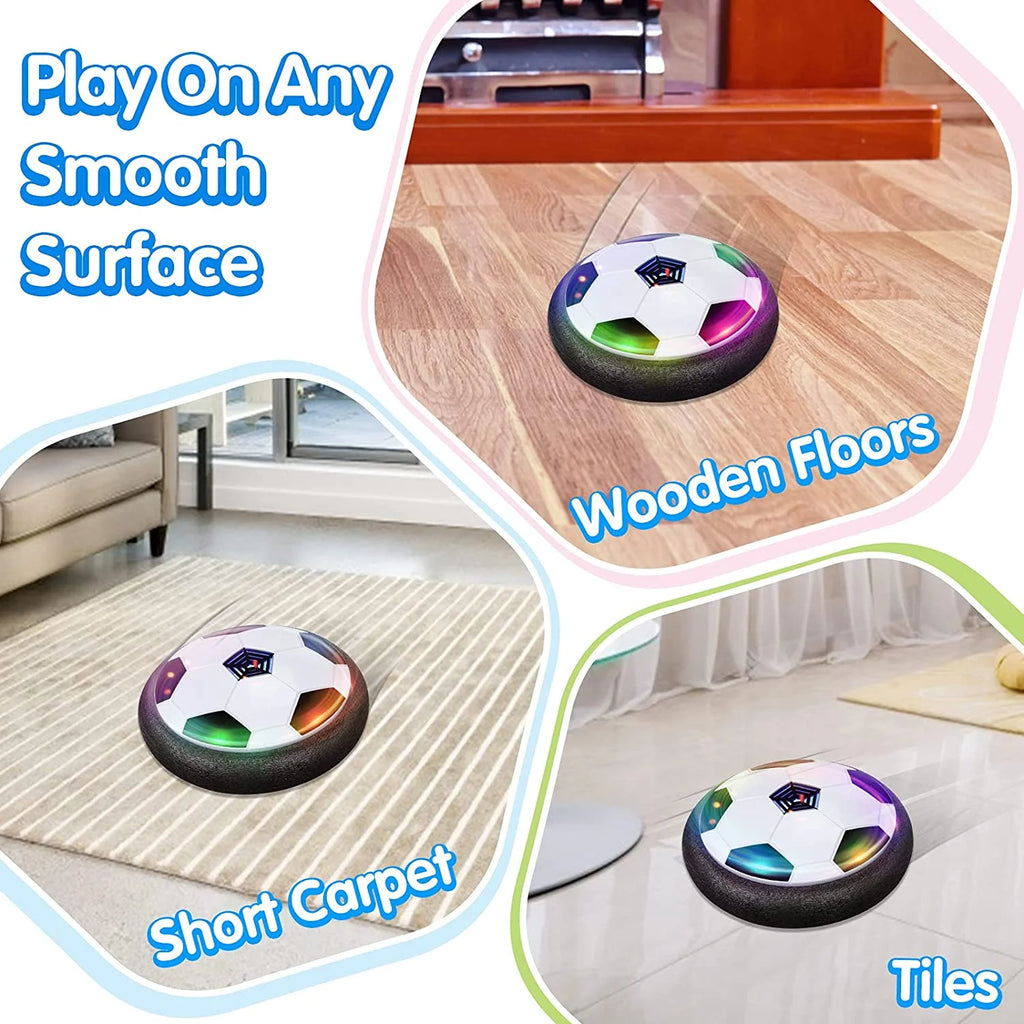 Hover Soccer Ball Set of 2 with LED Lights and Soft Foam Bumpers S233