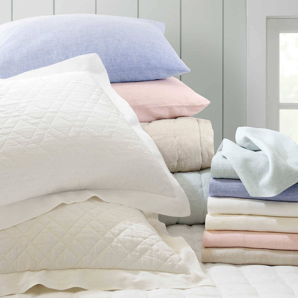 French Blue Linen Duvet Cover Twin G986