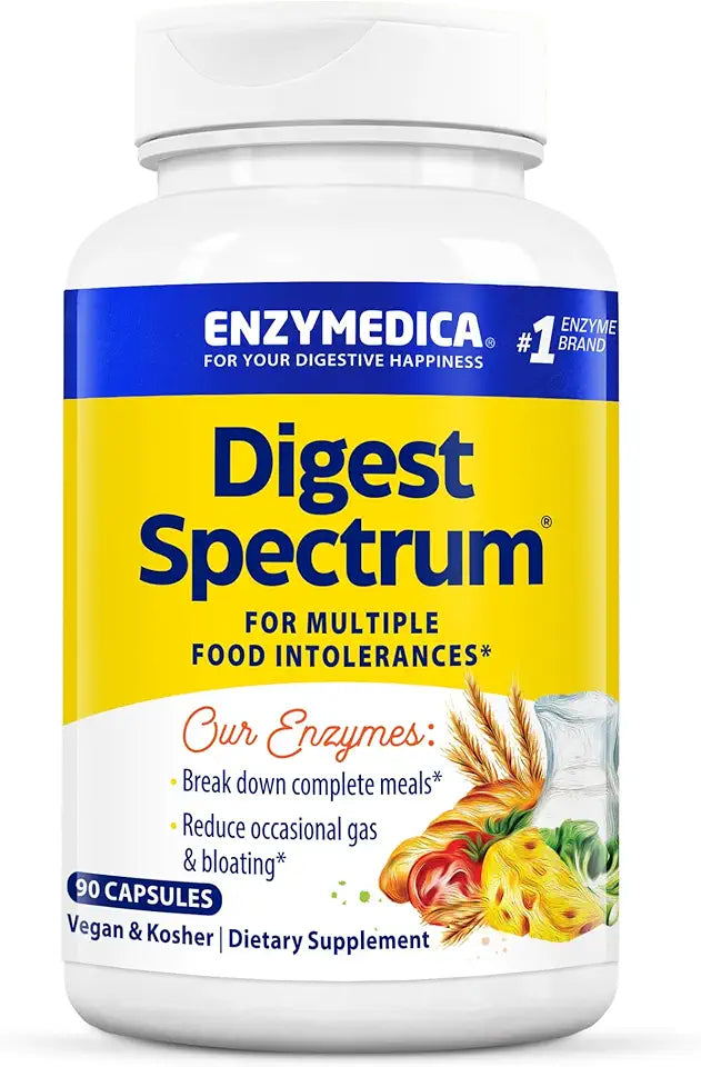 Vegan Non-GMO 90 Capsules Digestive Supplement S96932