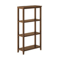Walnut Brown Solid 3-Tier Tall Bookcase L534