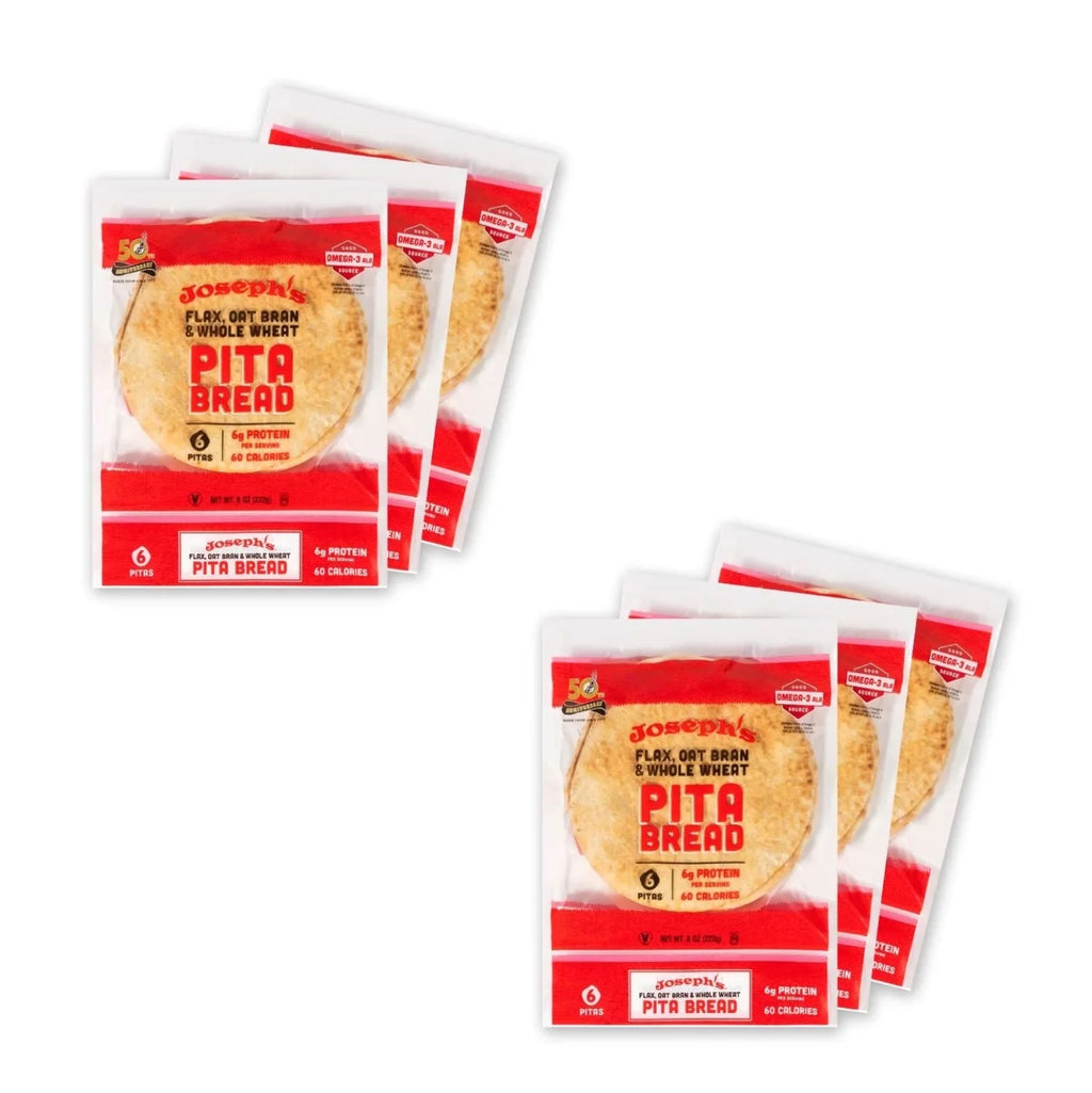Low Net Carb Flax Pita Bread 6 Pack D4164