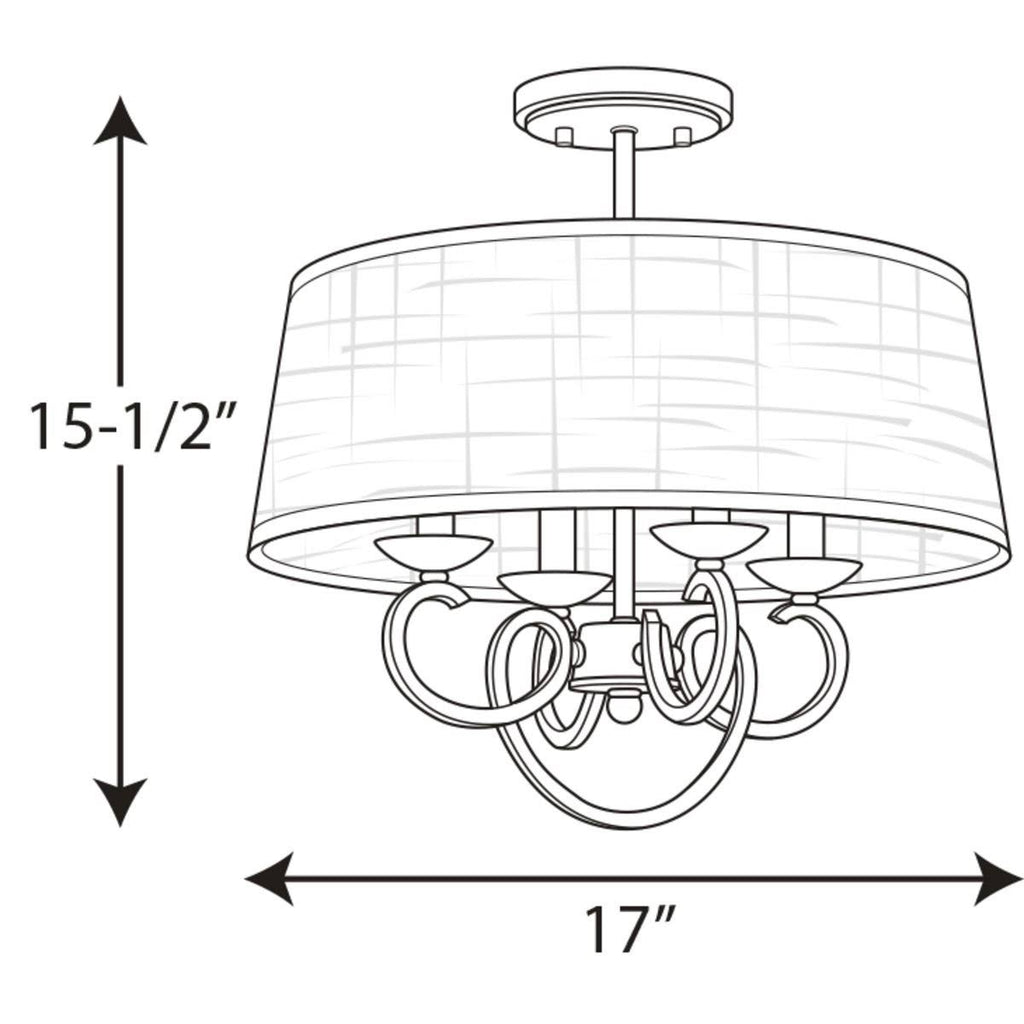 Semi-Flush Convertible Light O96387