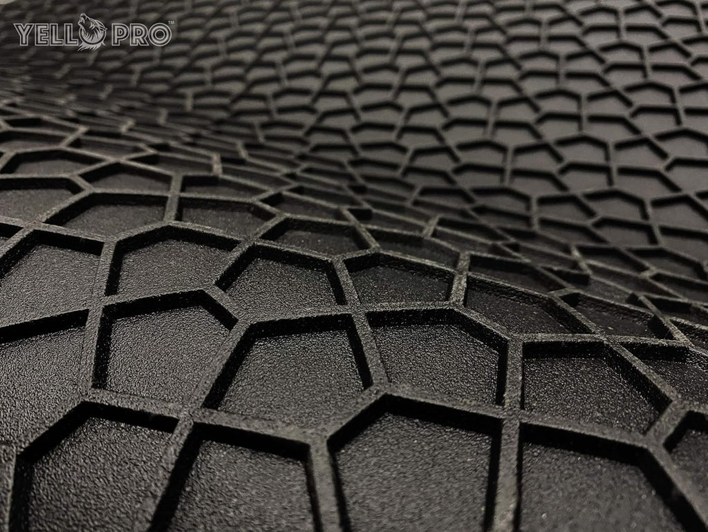Black Rubber Heavy Duty Cargo Floor Mat Pack of 2 E327