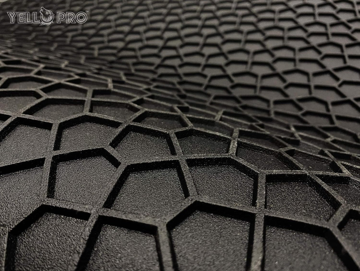 Black Rubber Heavy Duty Cargo Floor Mat Pack of 2 E327